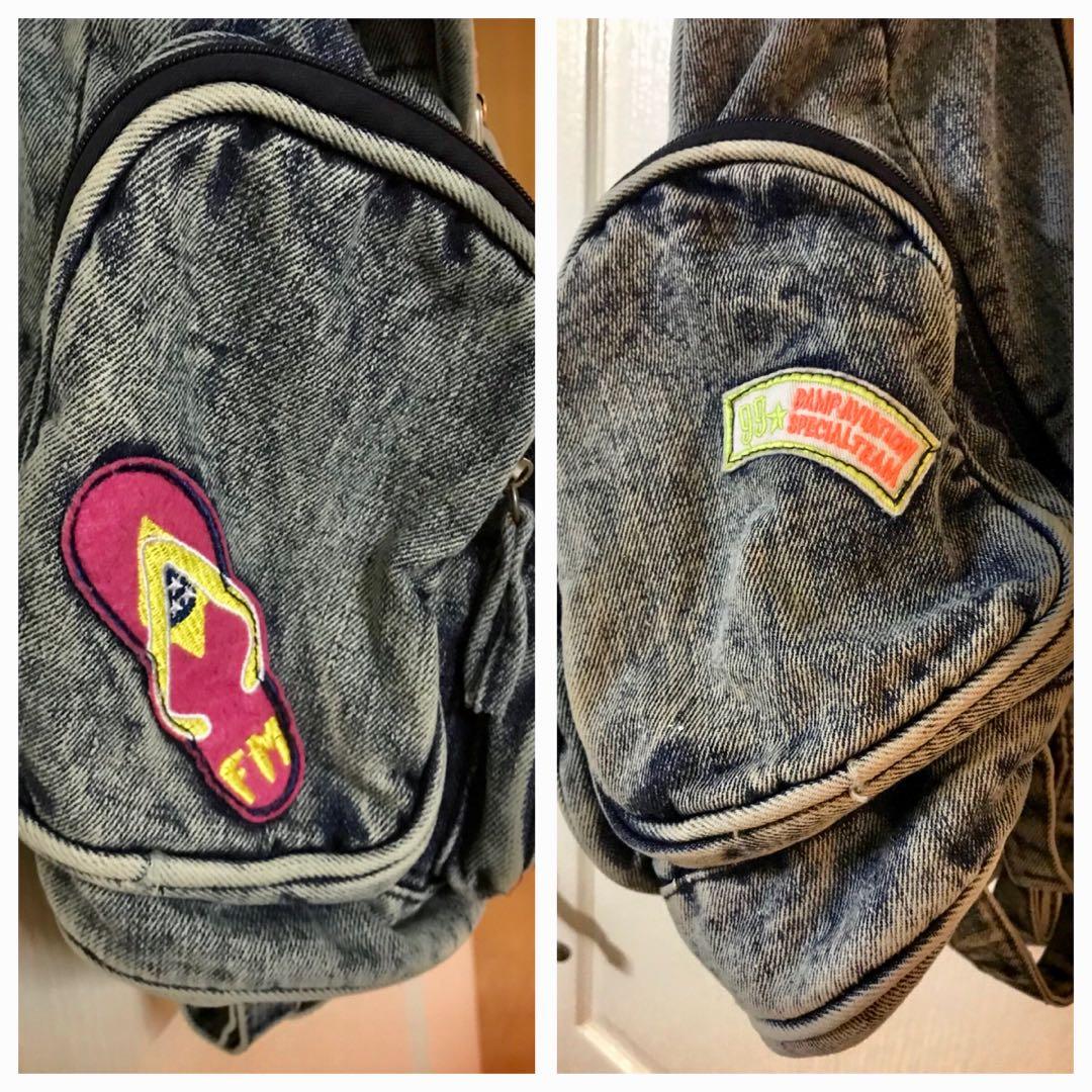 Denim backpack new look top