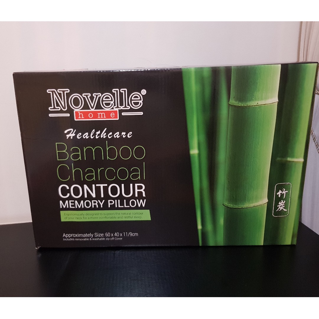 Novelle Ergonomic Pillow Bamboo Charcoal Memory Pillow