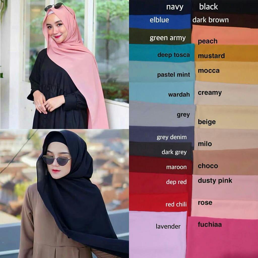 Pashmina Diamond Italiano Fesyen Wanita Muslim Fashion Lainnya Di Carousell