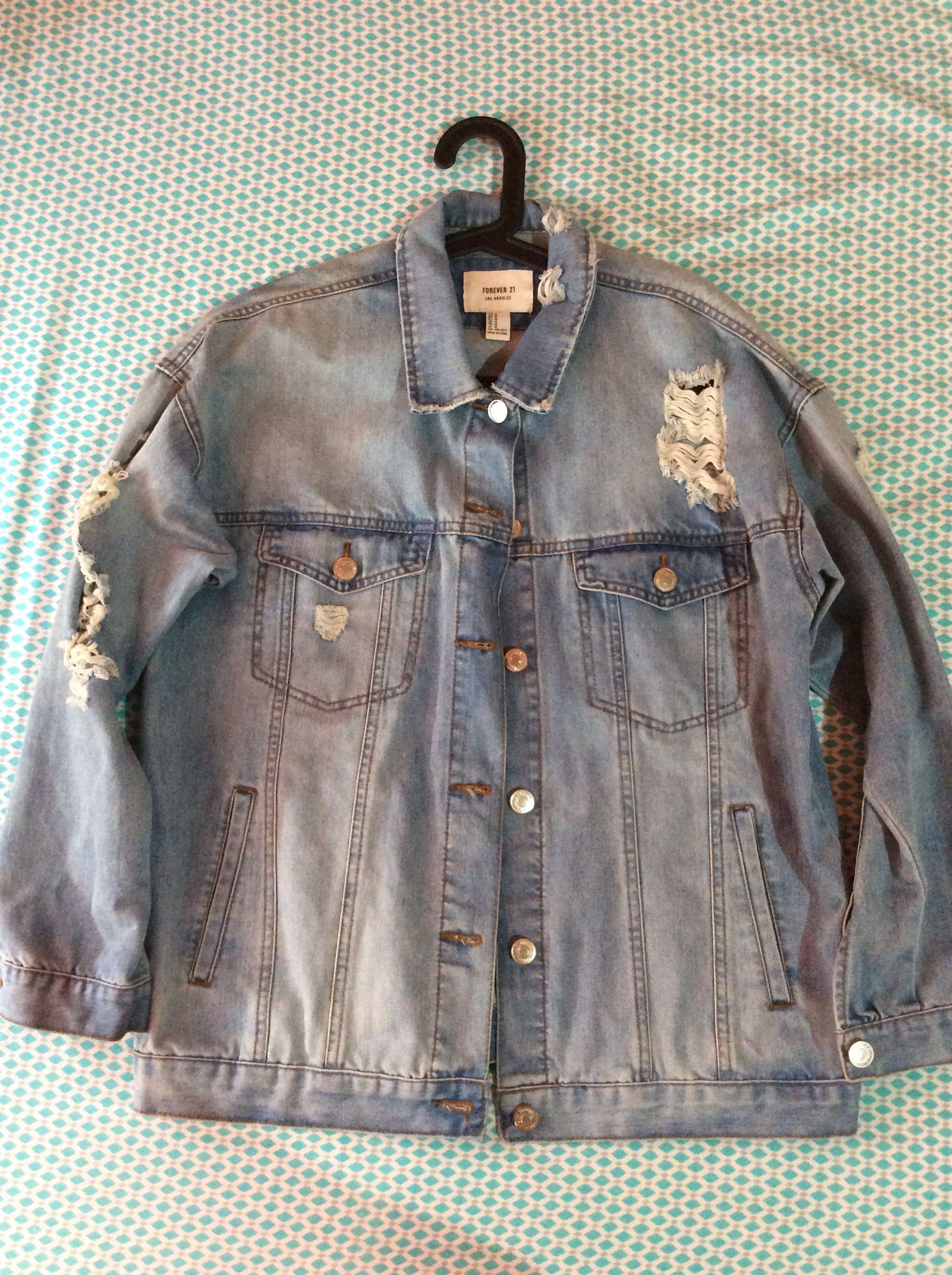 forever 21 plus size jean jacket
