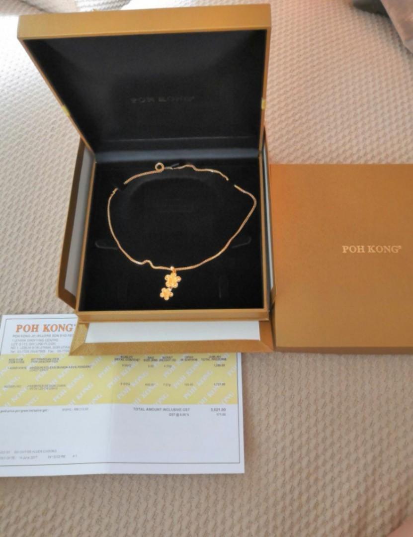 Poh Kong 916 Gold Necklace Pendant Women s Fashion Jewelry
