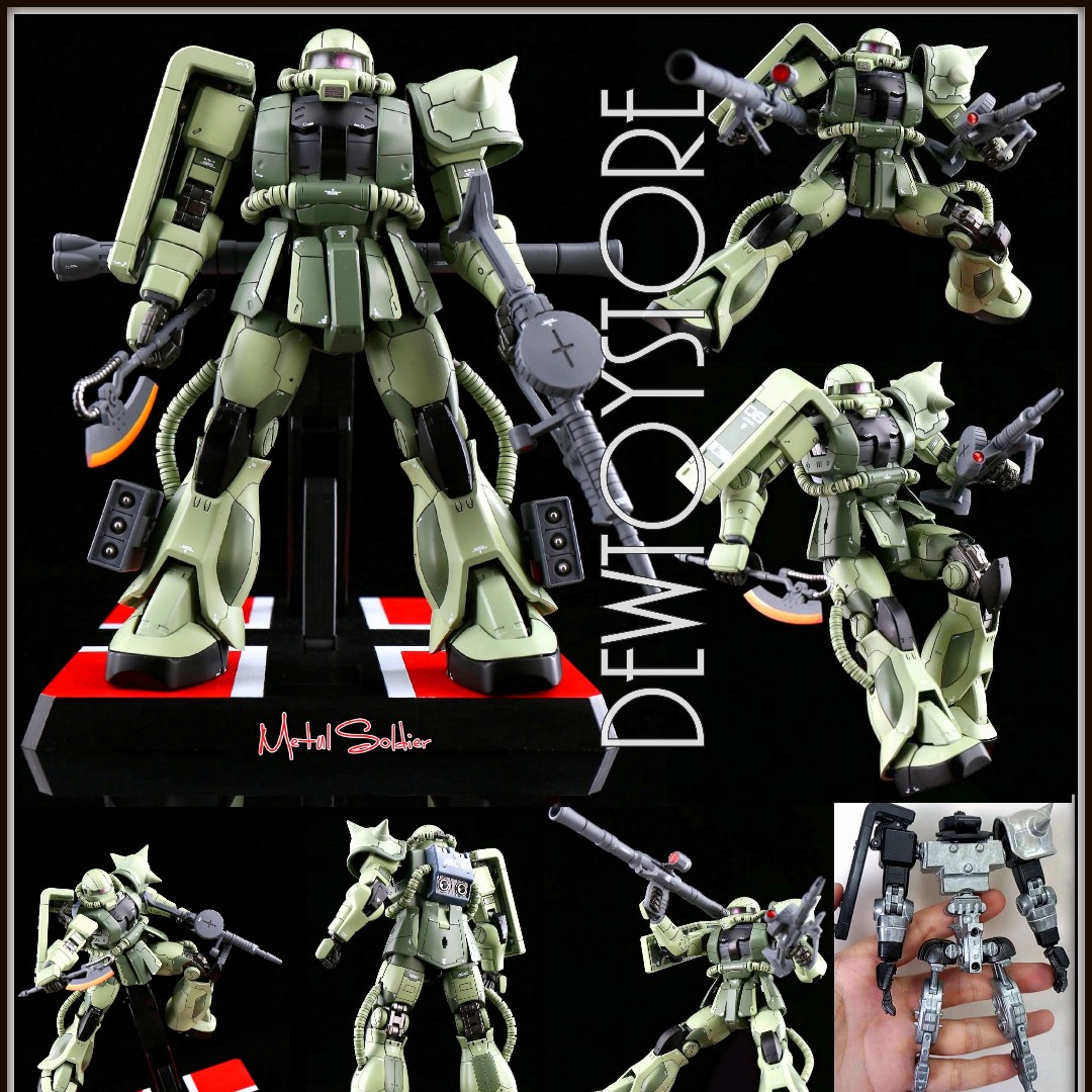 In Stock Toyplus Metal Soldier Ms 01 Ms01 Metal Build Mb 1 100 Ms 06 Zaku Ii Toys Games Bricks Figurines On Carousell