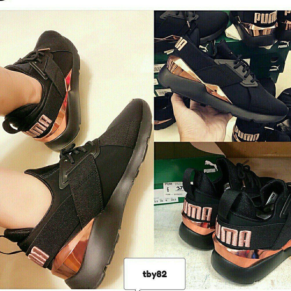 puma muse rose gold metallic