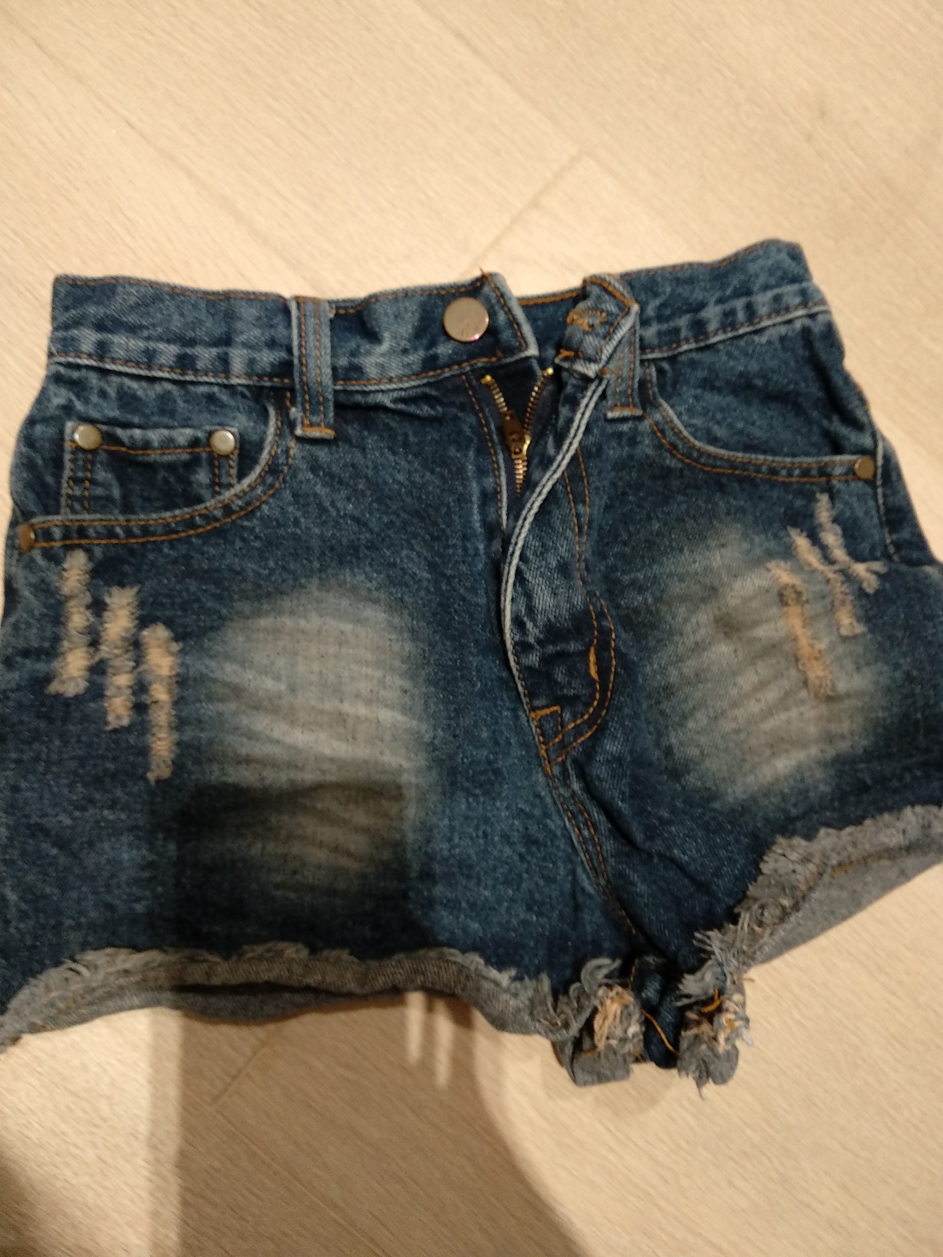 denim rugged shorts