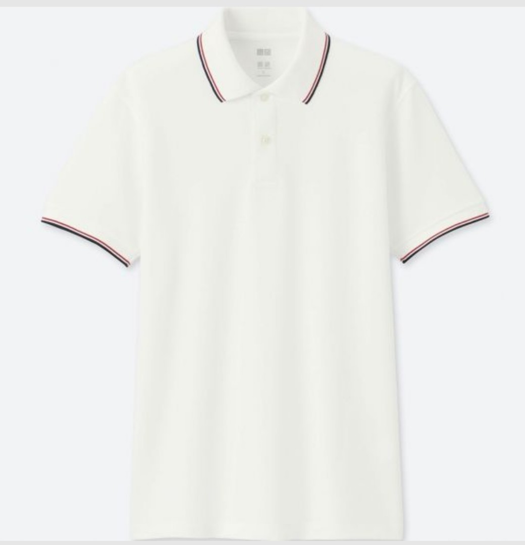 uniqlo white polo tee