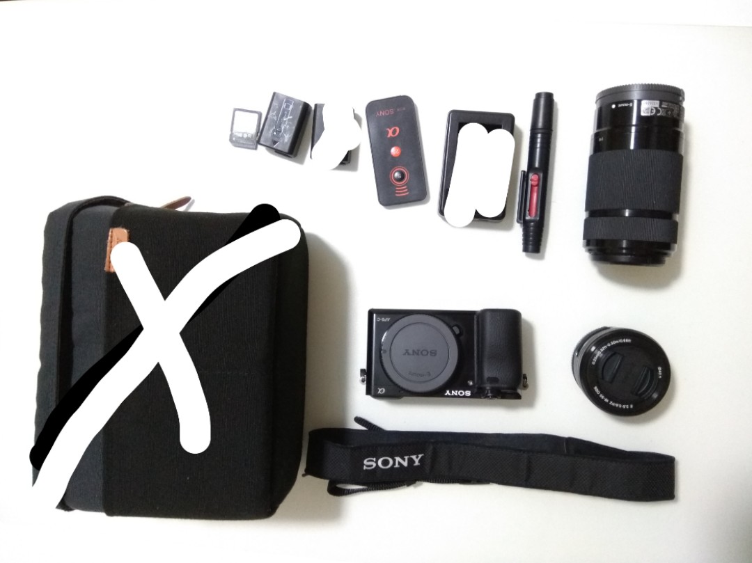 Lens Photography Camera Sony A6000 16mm 50mm Lens Cap