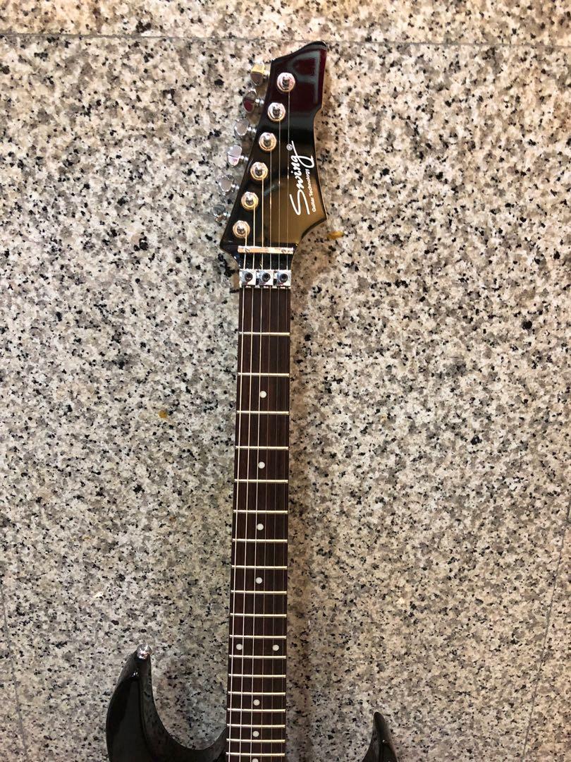 Swing EZ100 BL/R MIK Korea Made Electric Guitar, Hobbies & Toys, Music