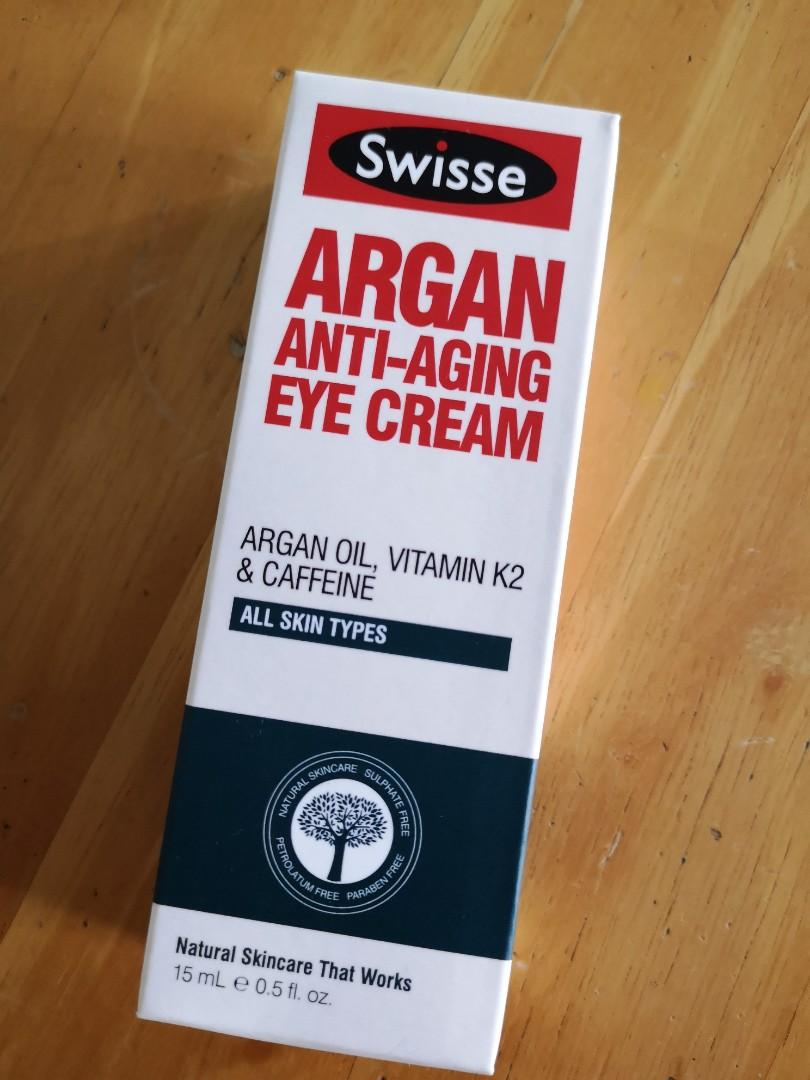 swisse argan anti ageing eye cream