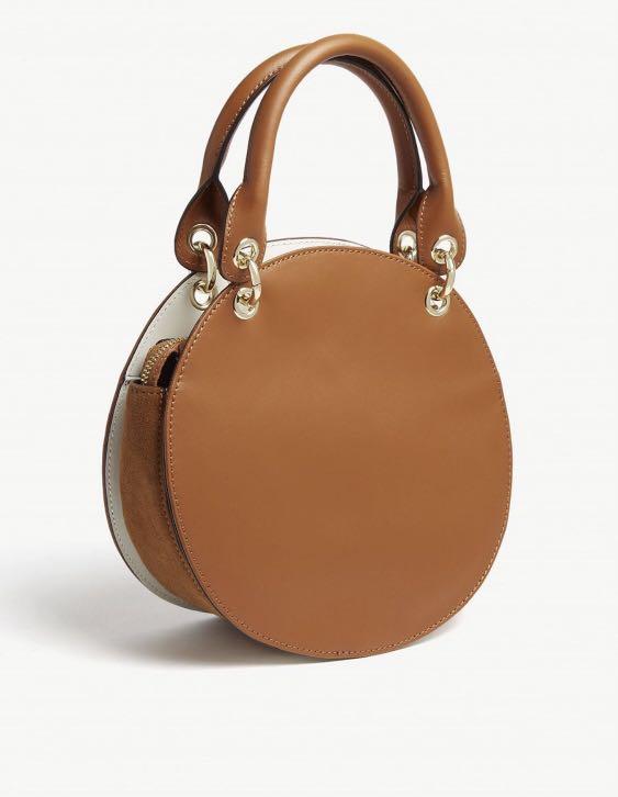 ted baker sunnie leather circular bag