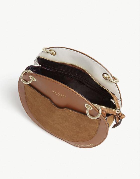 ted baker sunnie leather circular bag
