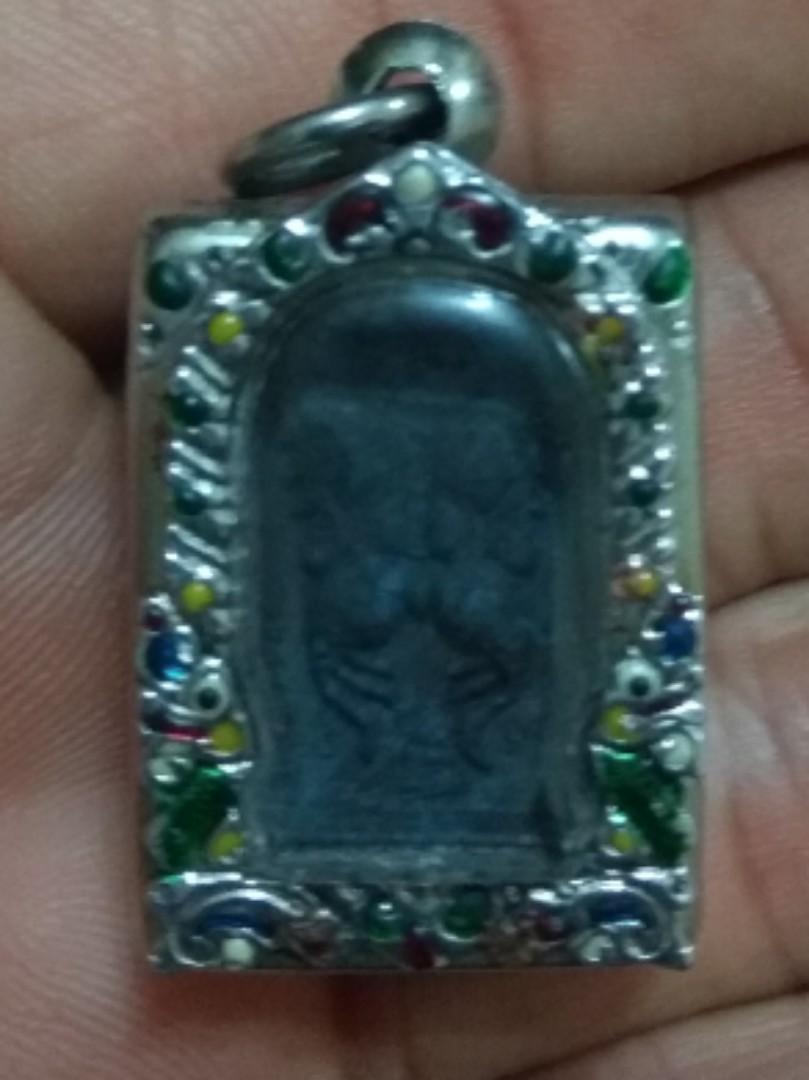 Thai Amulet Mini Butterfly Behind Cat Eyes Gems B E 2560 Bless By