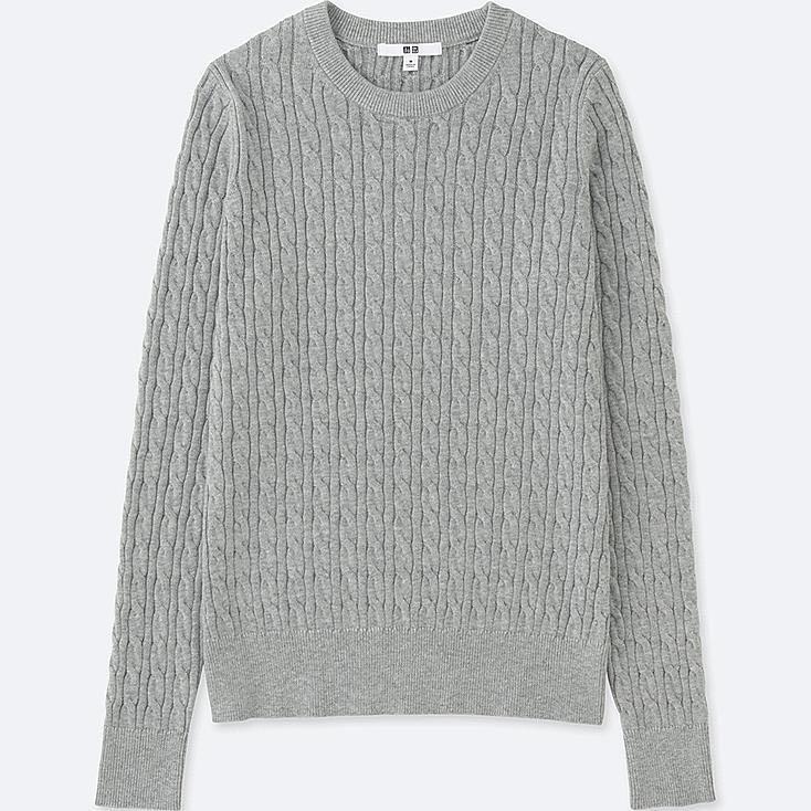 Uniqlo cable knit jumper store
