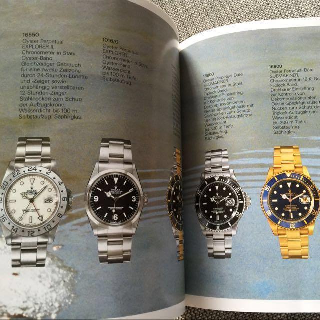Vintage Rolex Brochure Catalogue Cosmograph 6265 6263 GMT MASTER 16750 16753 16758 Explorer 1016 16550 Submariner 16800 16803 Oysterquartz