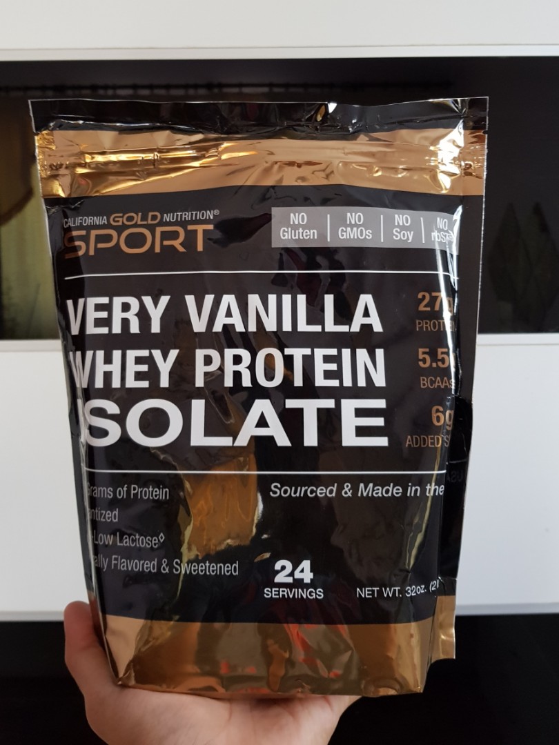 Whey Protein Isolate Very Vanilla Flavour by California Gold Nutrition, Health & Nutrition