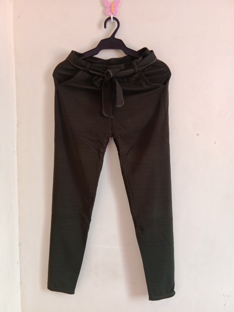Army Green Candy Pants Women S Fashion Bottoms Other Bottoms On Carousell