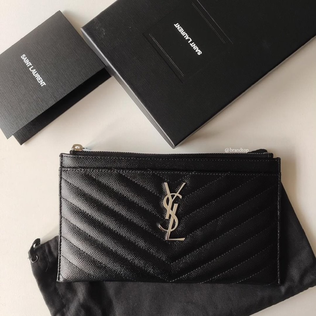 Authentic Yves Saint Laurent YSL Large Bill Pouch, Luxury, Bags