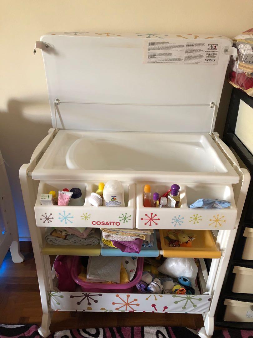 snap on changing table