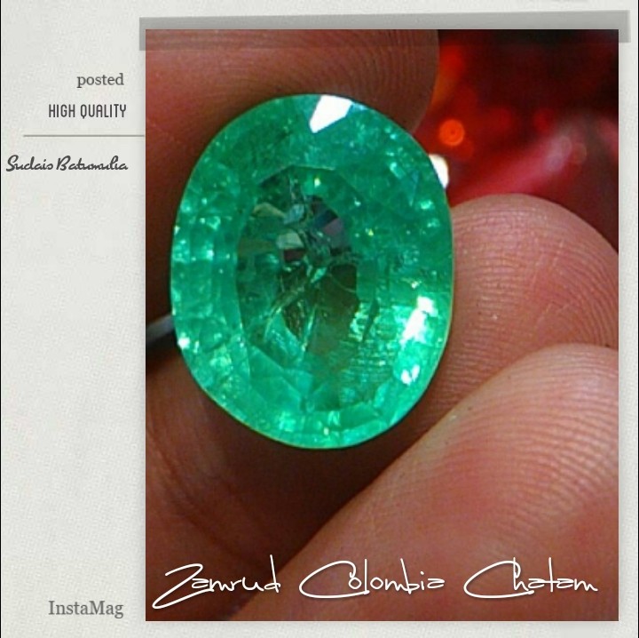 Batu Zamrud Colombia Beryl Chatam Cutting Diamond Oval Cutting Oval Batu Mulia Free Ongkir Fesyen Pria Aksesoris Lainnya Di Carousell