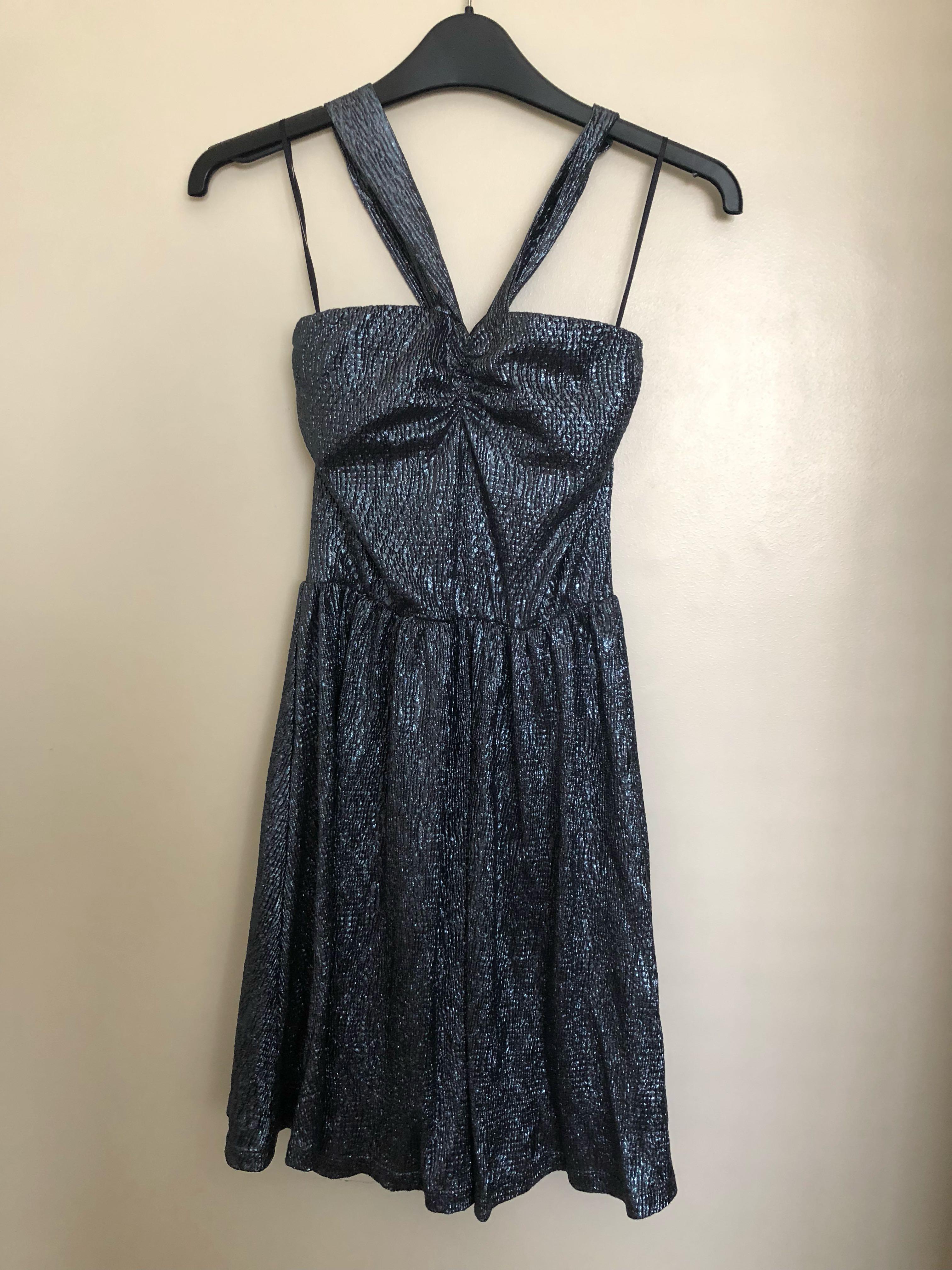 bershka glitter dress