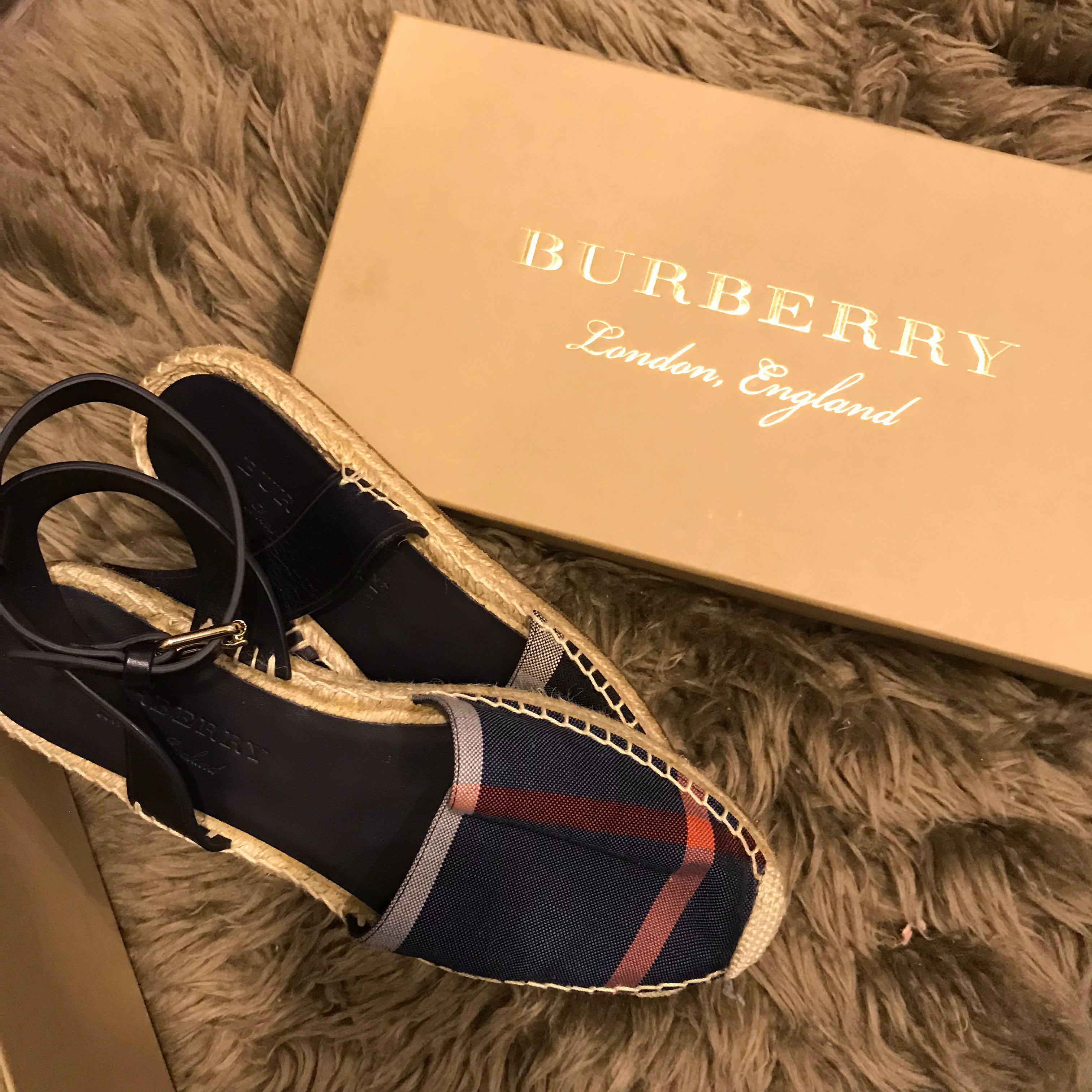 burberry espadrille sandals