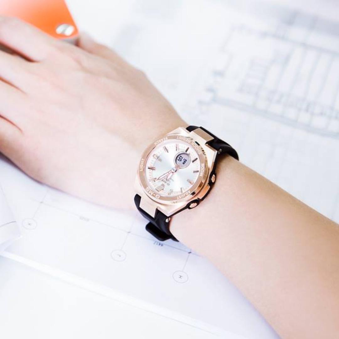 CASIO Baby-G G-MS series MSG-S200 MSG-S200G MSG-S200G-1A 玫瑰金x黑