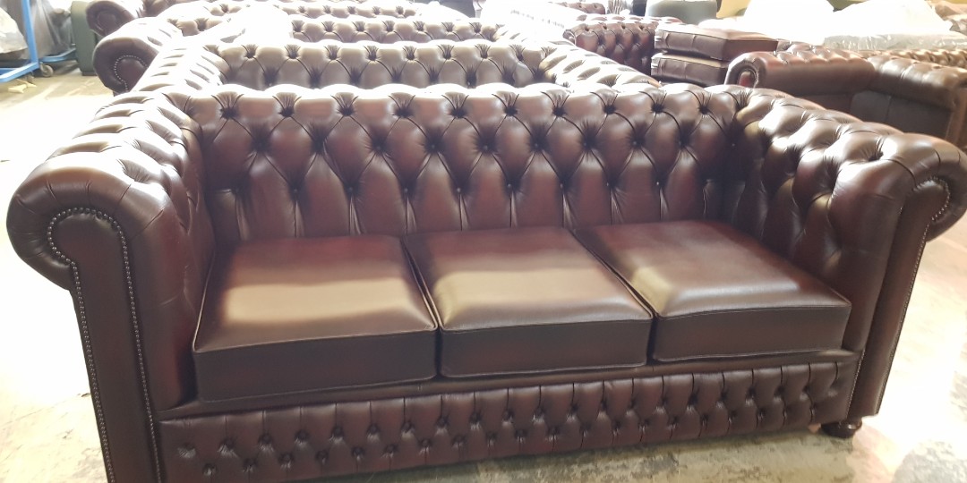 Chesterfield Leather Sofa Furniture Sofas On Carou Photo