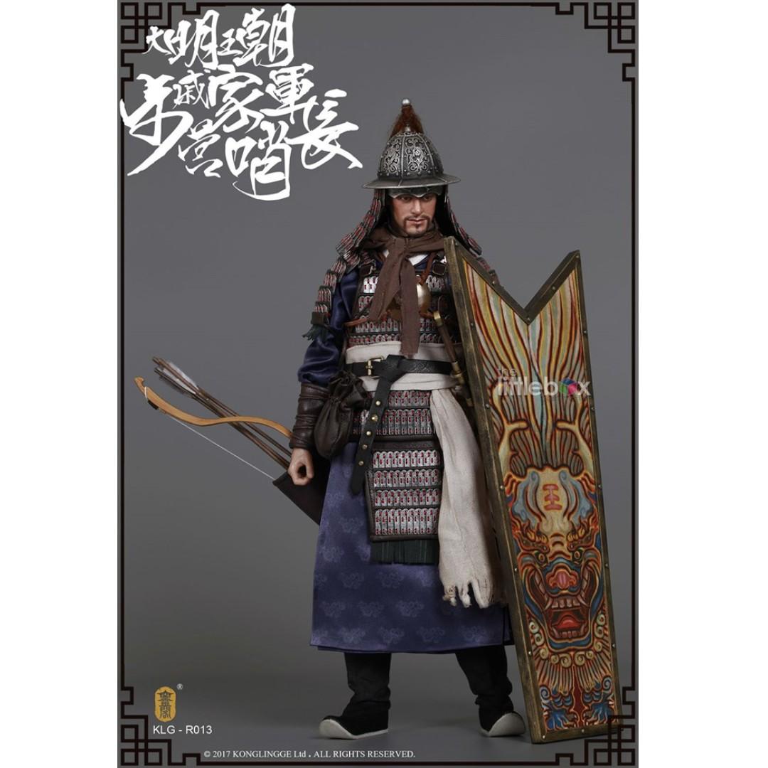 STOCK [DUAL HEAD] KLG-R013 - 1/6 Scale Collectible Figure - Ming Dynasty  Infantry Battalion Patrol Officer (Troops of Qi) Kong Ling Ge　空灵阁 KLG-R013 