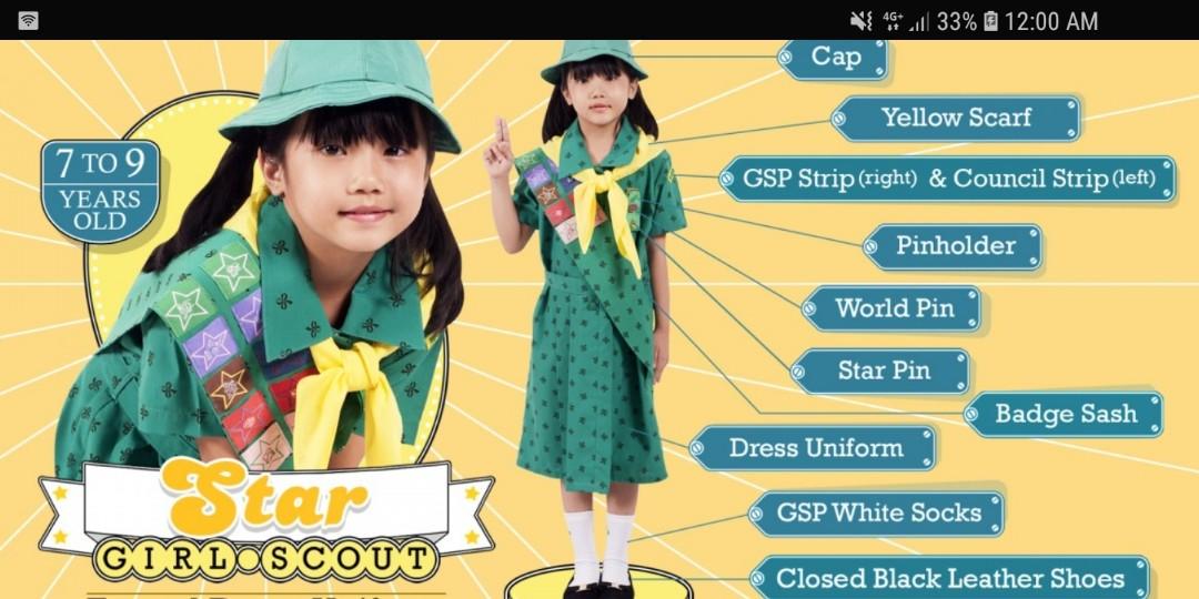 GSP STAR SCOUT UNIFORM Dress only ( 3 to 11 Yrs old )