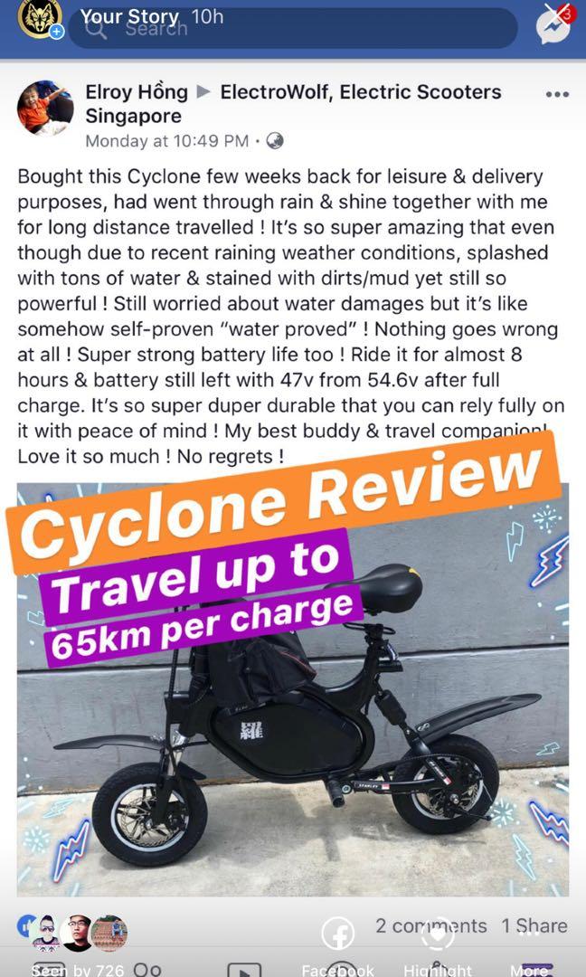 Grabfood/ Deliveroo/ Foodpanda Food Delivery Electric Scooter, Sports