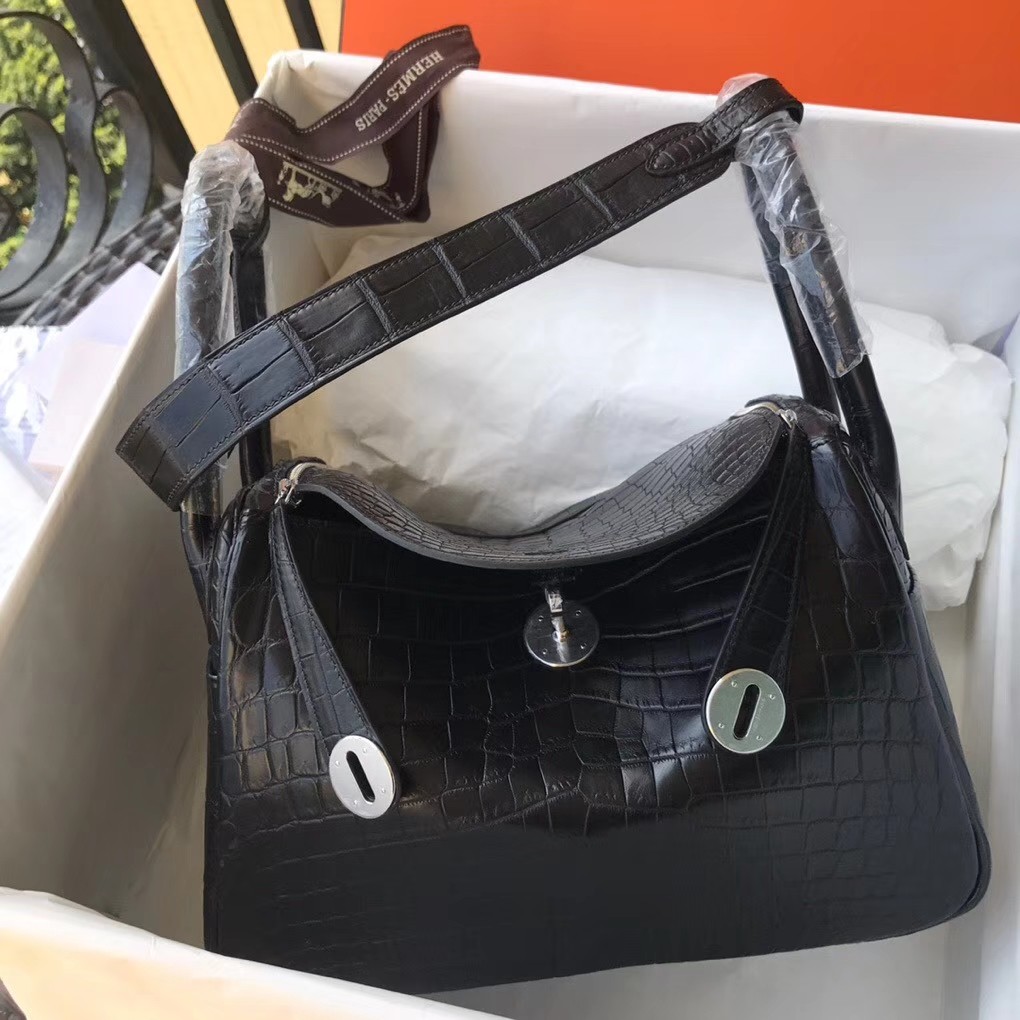 Hermes lindy crocodile top price