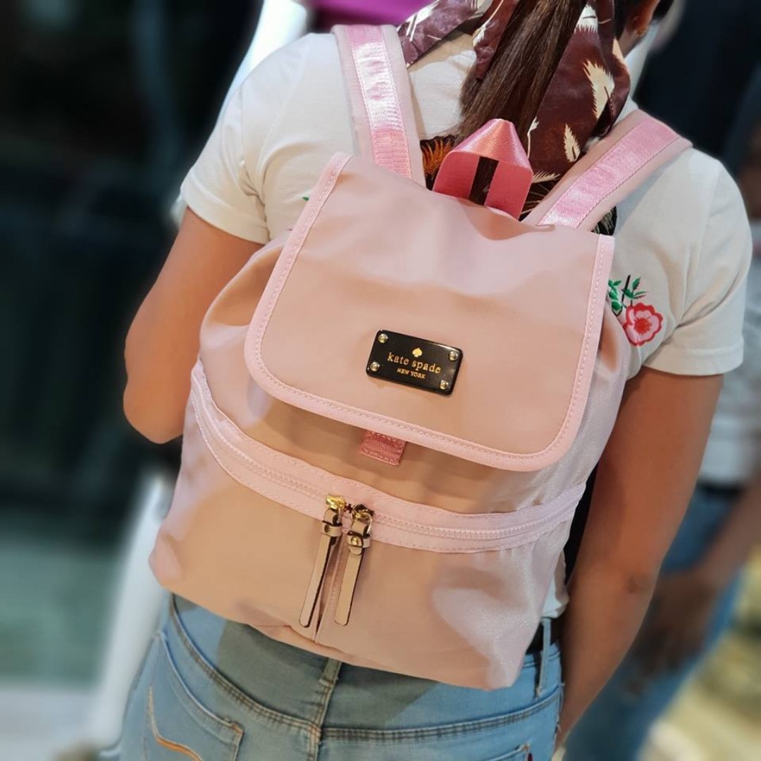 Kate Spade Matty Clark Court Backpack - Light Pink, Women's Fashion, Bags &  Wallets, Backpacks on Carousell