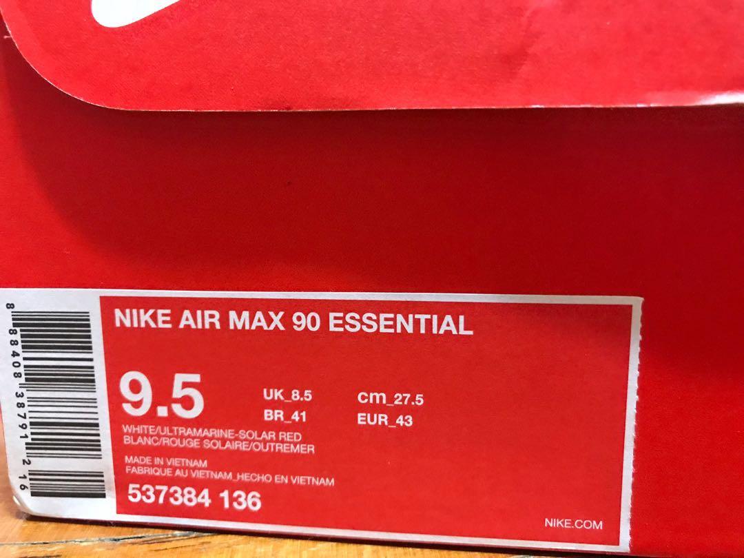 Nike Air Max 90 Essential US9.5, Men's Fashion, Footwear, Sneakers