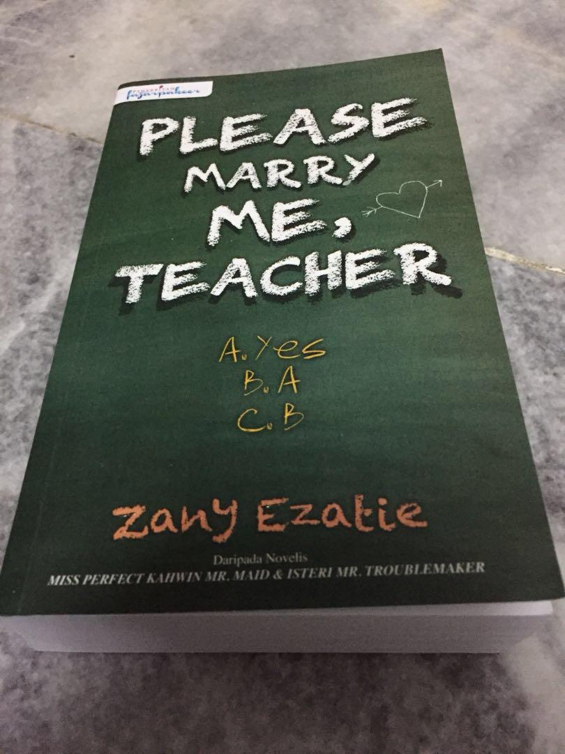 Novel Please Marry Me Teacher Books Stationery Books On Carousell Novel Please Marry Me Teacher Books Stationery Books On Carousell