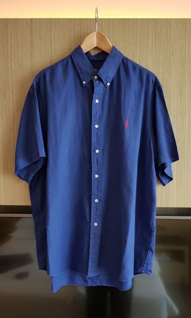 Polo Ralph Lauren Linen Shirt, Men's Fashion, Tops & Sets, Tshirts