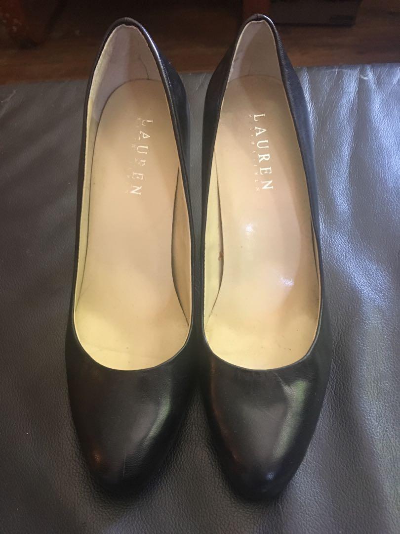 Ralph lauren black pumps clearance