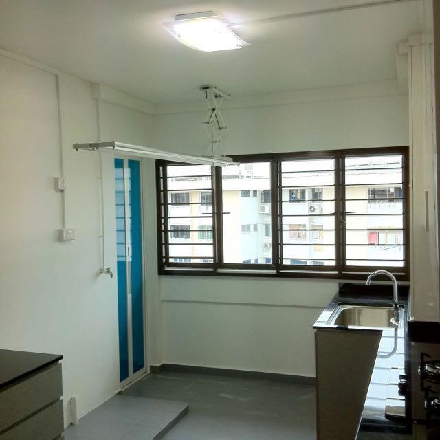 Indoor and Outdoor Retractable Laundry System. Suitable for resale HDB Made in Singapore