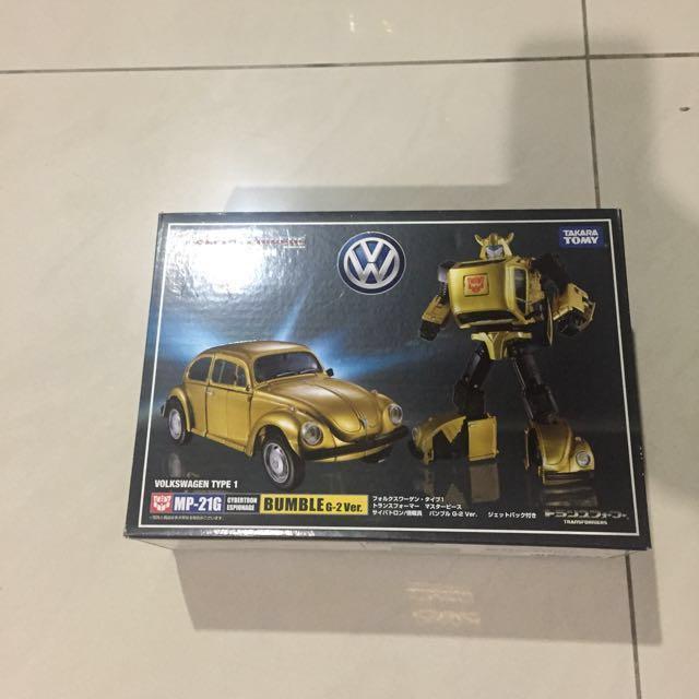 Hasbro Transformers Masterpiece, MP 21G, BUMBLE G 2Ver Figura De Acción