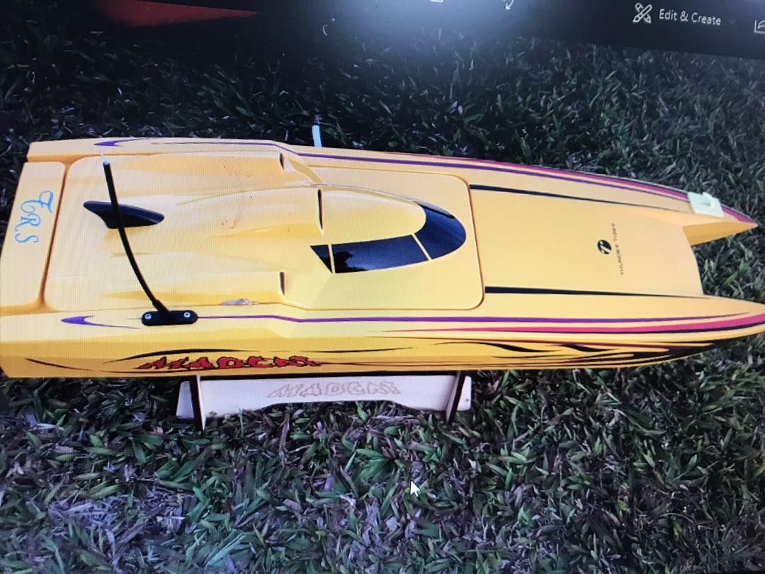 Thunder tiger rc sales boat