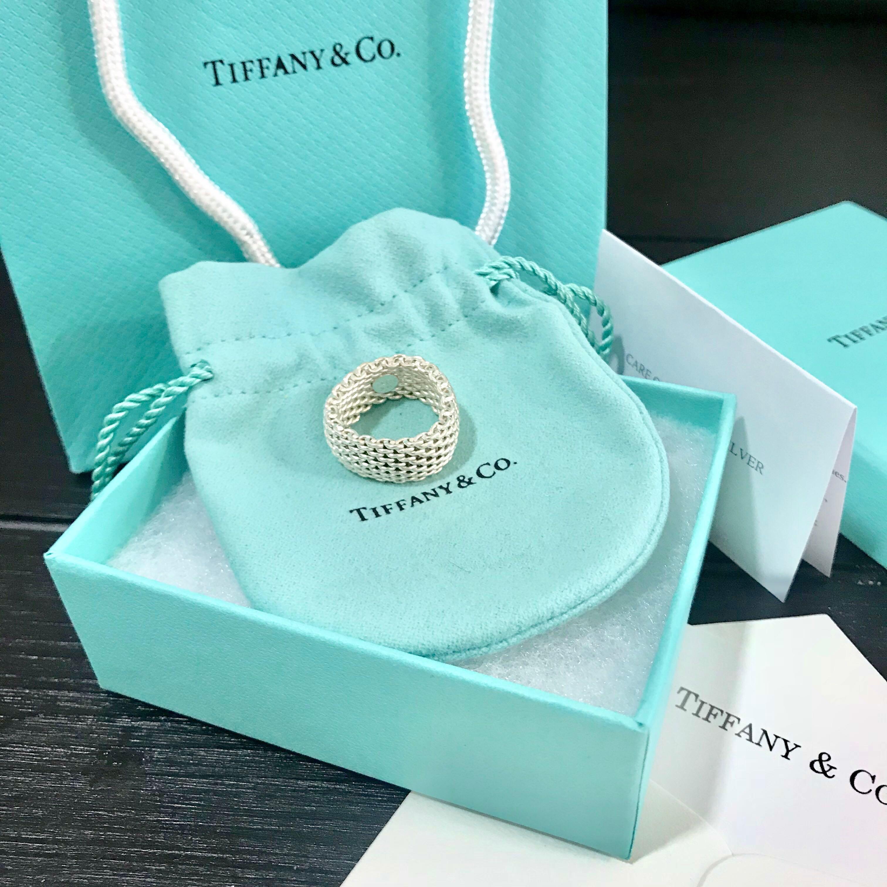 tiffany and co somerset mesh ring