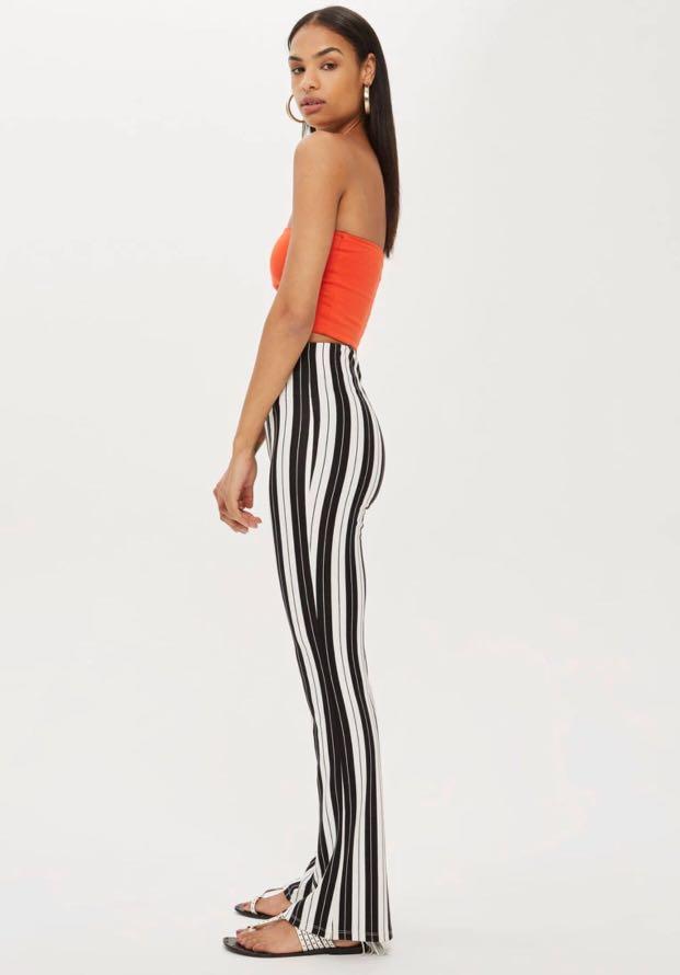 Topshop striped sales flares