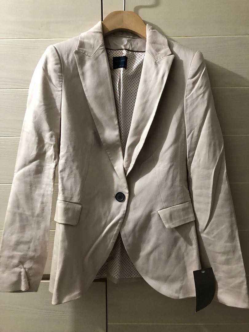 zara grey blazer womens