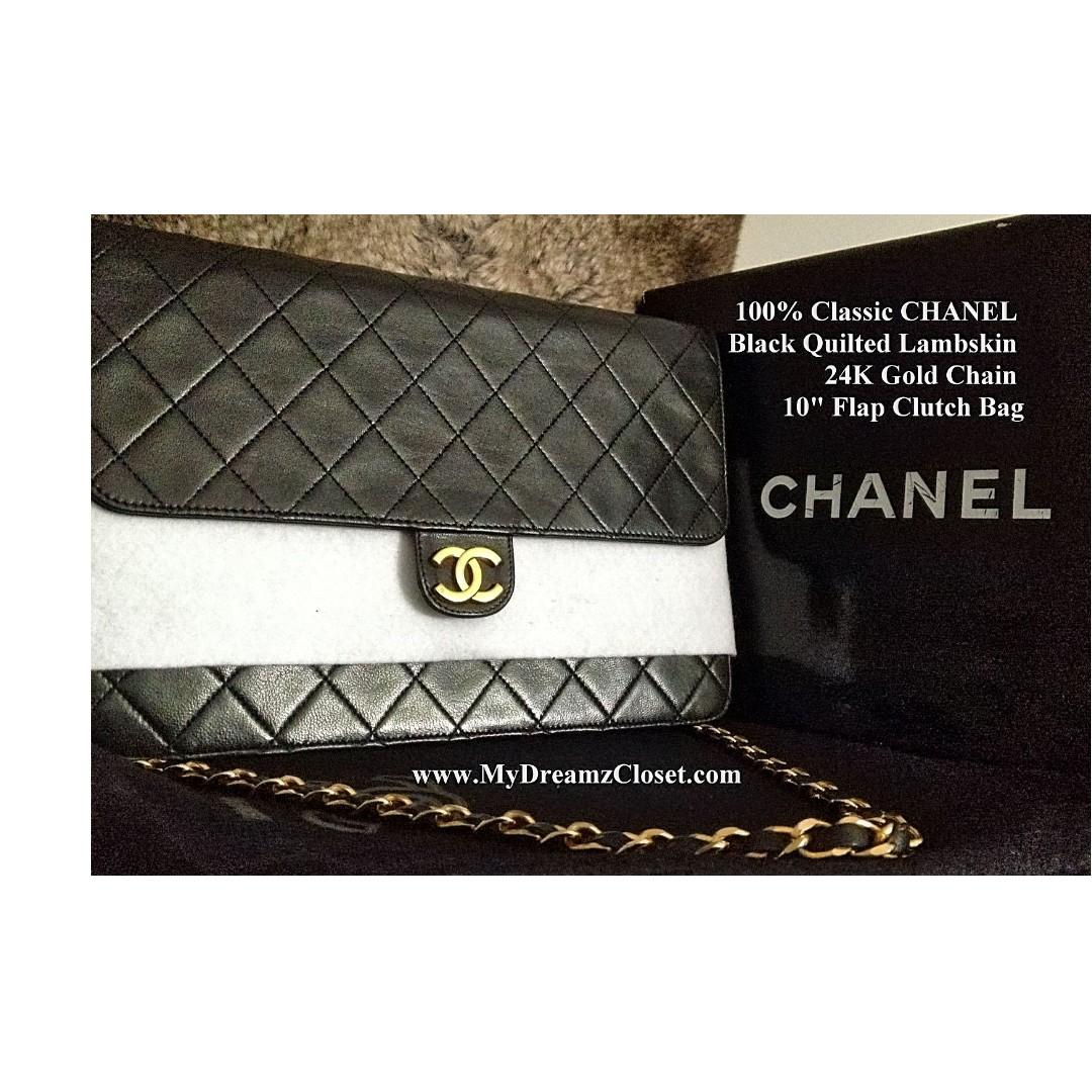 chanel classic flap clutch