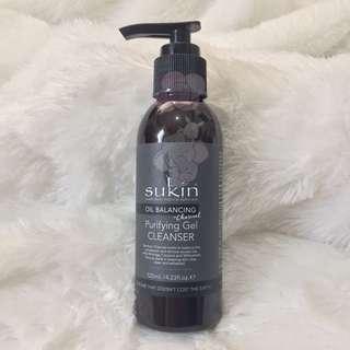 SUKIN OIL BALANCING GEL PURIFYING CLEANSER WITH CHARCOAL 125 ml