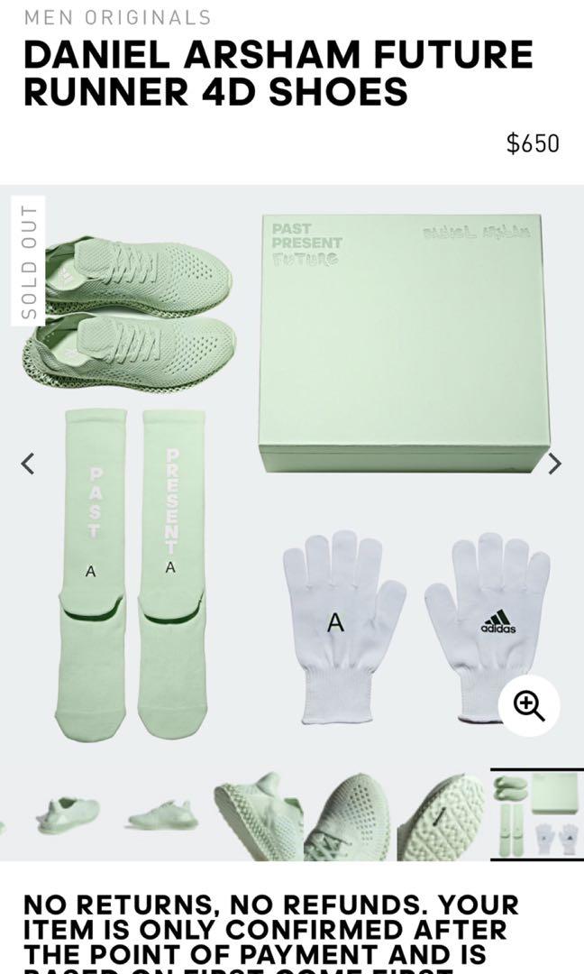 Adidas Future runner 4D Daniel Arsham Men s Fashion Footwear Sneakers on Carousell