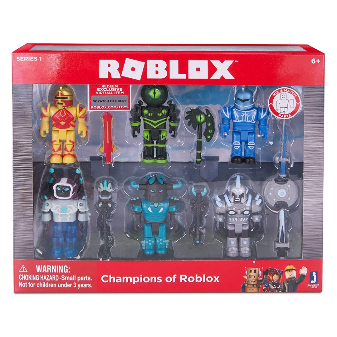 Brand New Champions Of Roblox Box Set Toys Games Bricks Figurines On Carousell - new ppap roblox