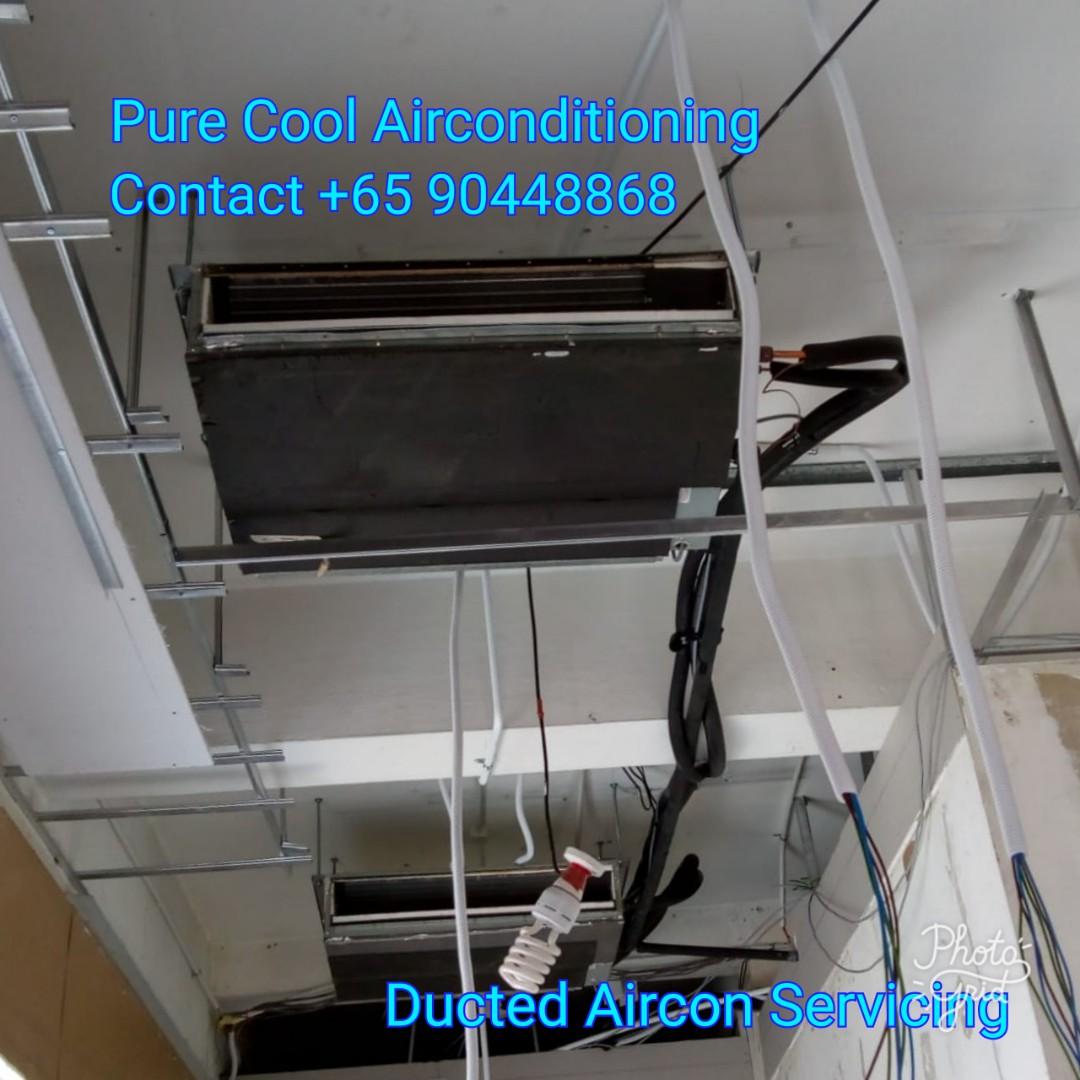 Ducted store aircon servicing