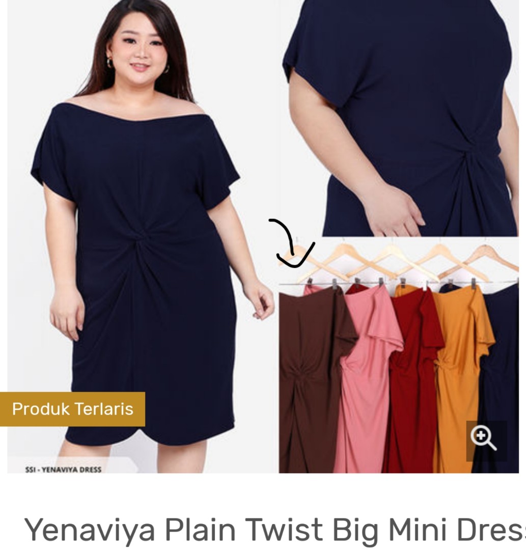 Dress Sabrina Bigsize Fesyen Wanita Pakaian Wanita Gaun Rok Di Carousell