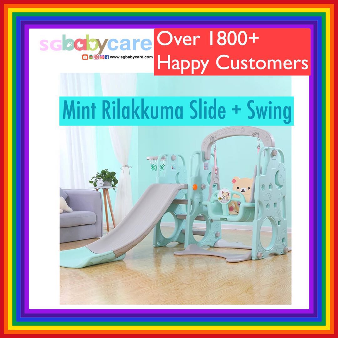 Free Delivery Mint Rilaka Slide Swing Set Babies Kids Mint Rilaka Slide Swing Set