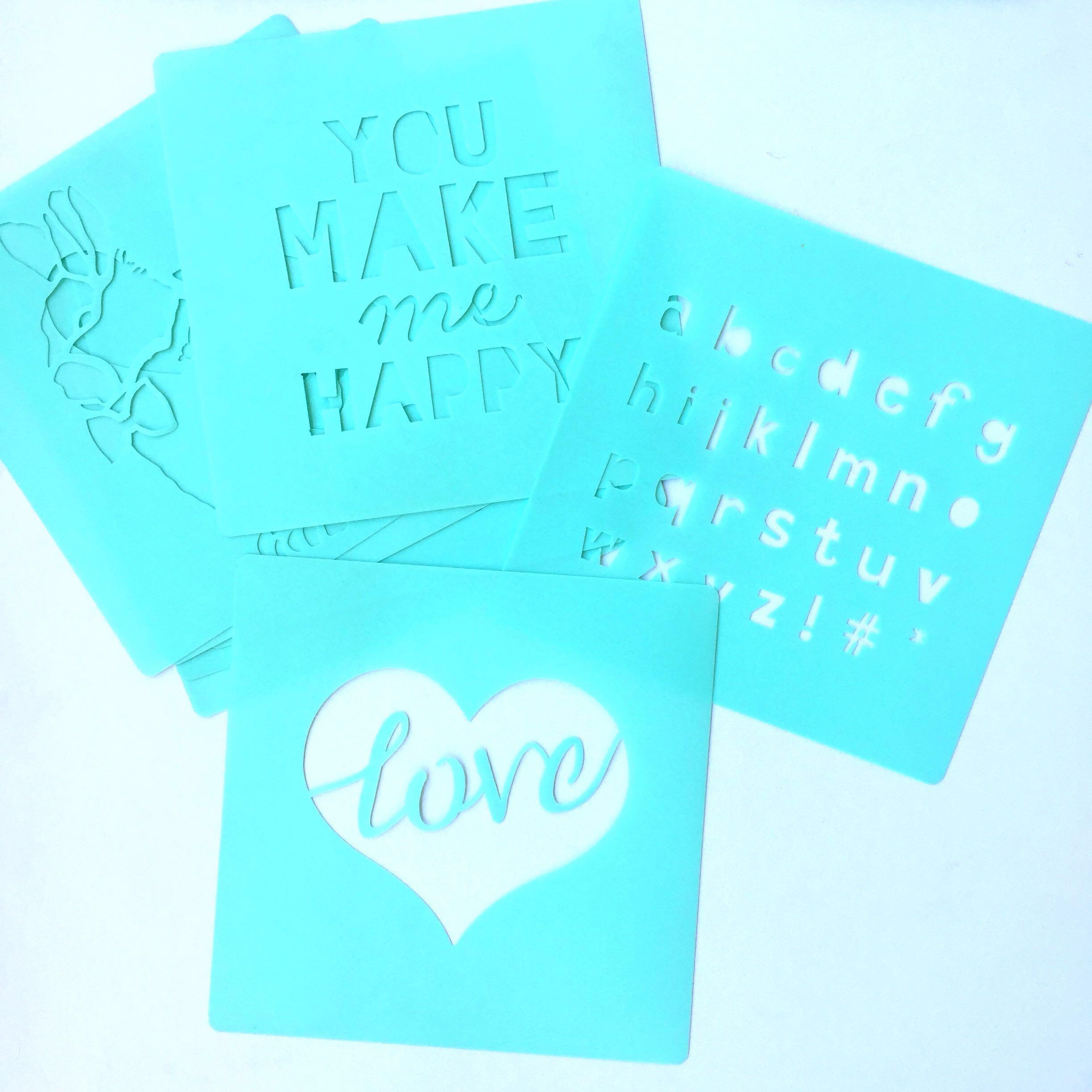 (FREE POS) Typo Art Stencil Kit bundlesforyou, Design & Craft, Craft
