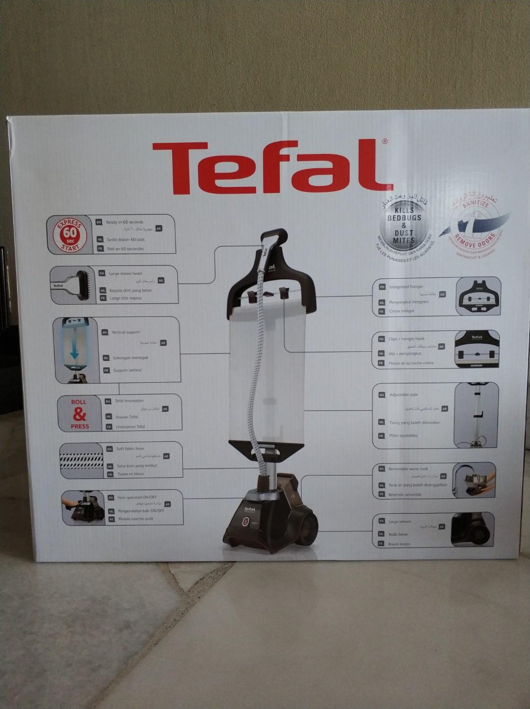 NEW Tefal Garment Steamer (not opened). Lazada selling RM799, now